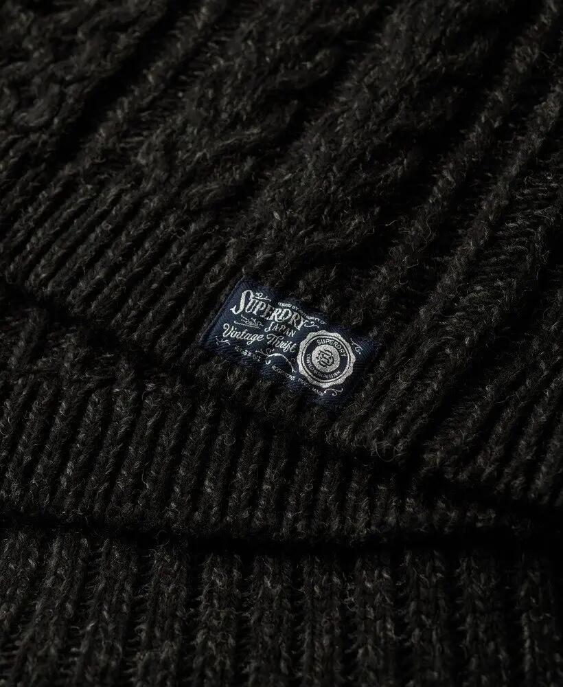 superdry Vestido de malha gola alta com tranças 6/7