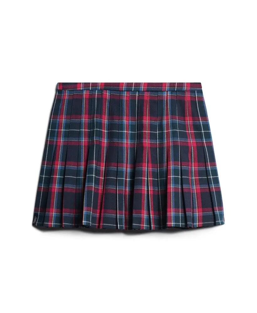 superdry Minigonna a Quadri a Vita Media 5/5