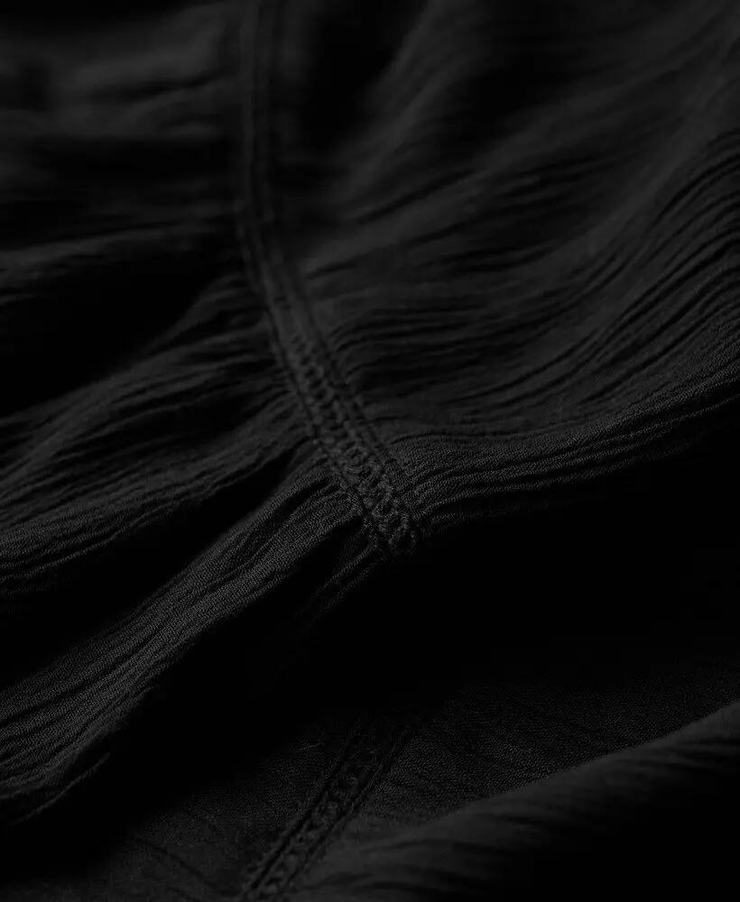 superdry Vestido maxi Beach Cami em viscose preta 5/7