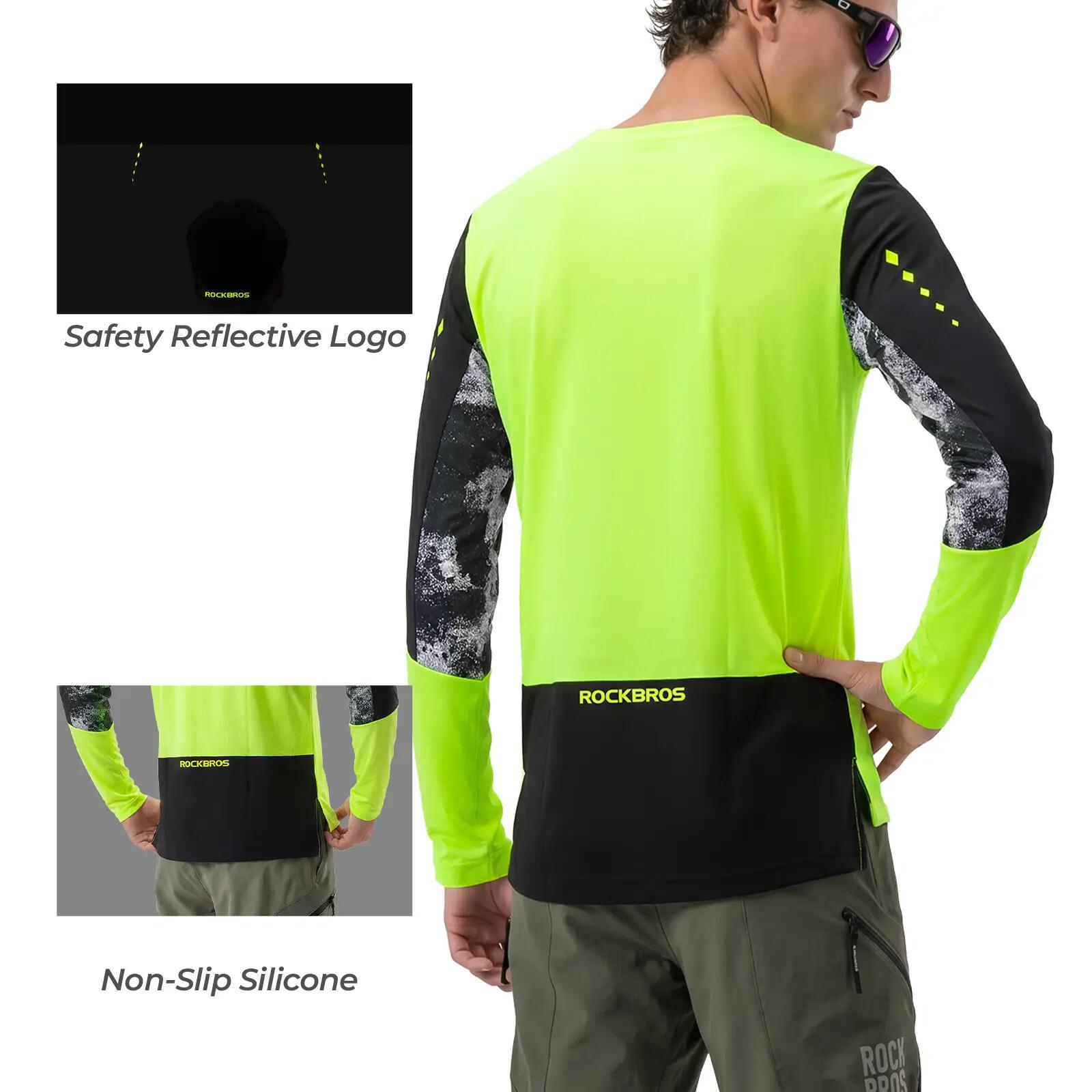 Herren Langarm-Radtrikot locker atmungsaktiv 4/5