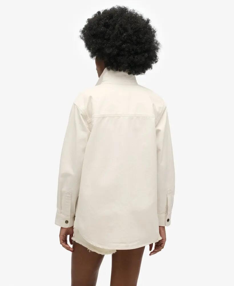 superdry Workwear Overshirt in cotone – vestibilità oversize 4/4