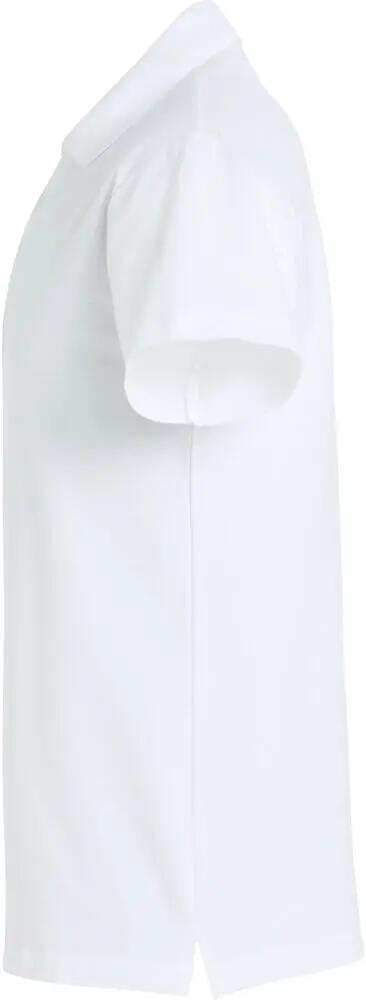clique Basic Polo S/S Junior branco em poliéster 3/4