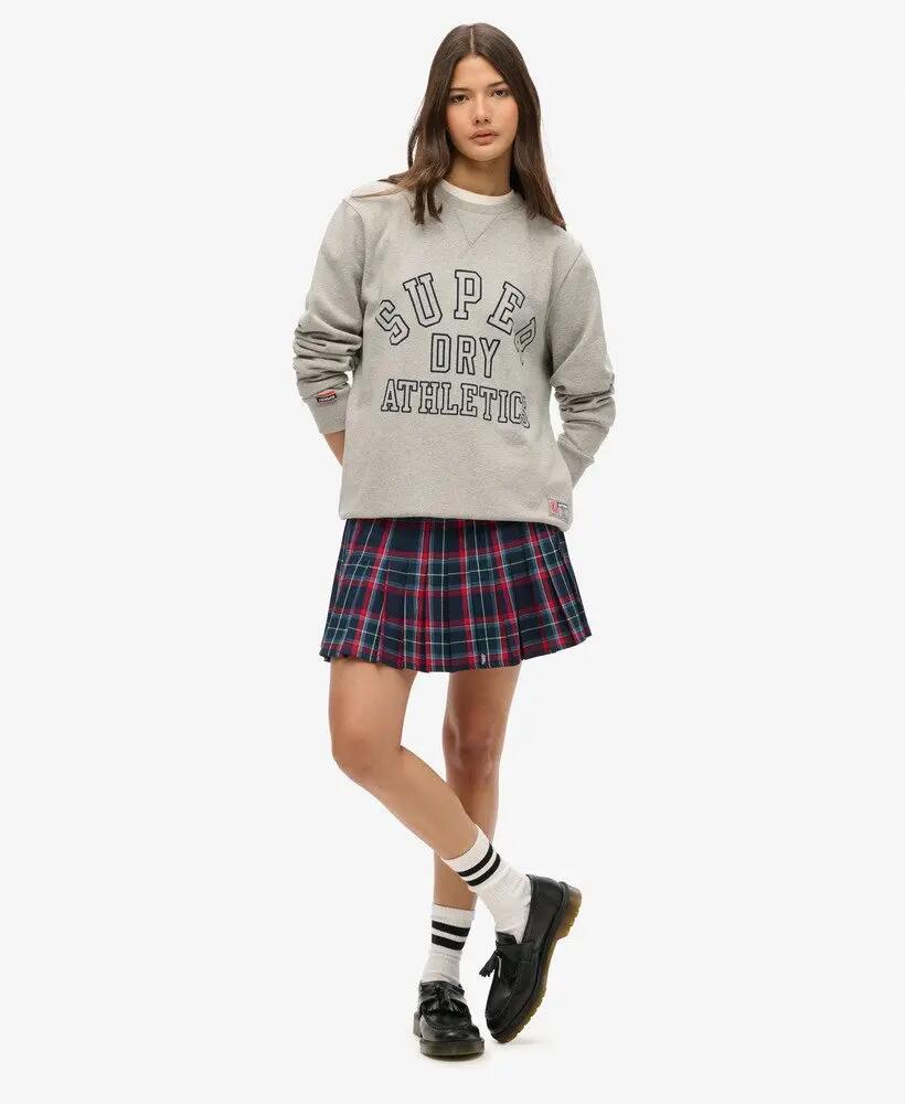 superdry Minigonna a Quadri a Vita Media 2/5