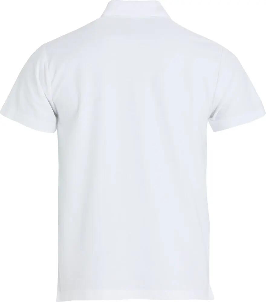 clique Basic Polo S/S Junior branco em poliéster 2/4