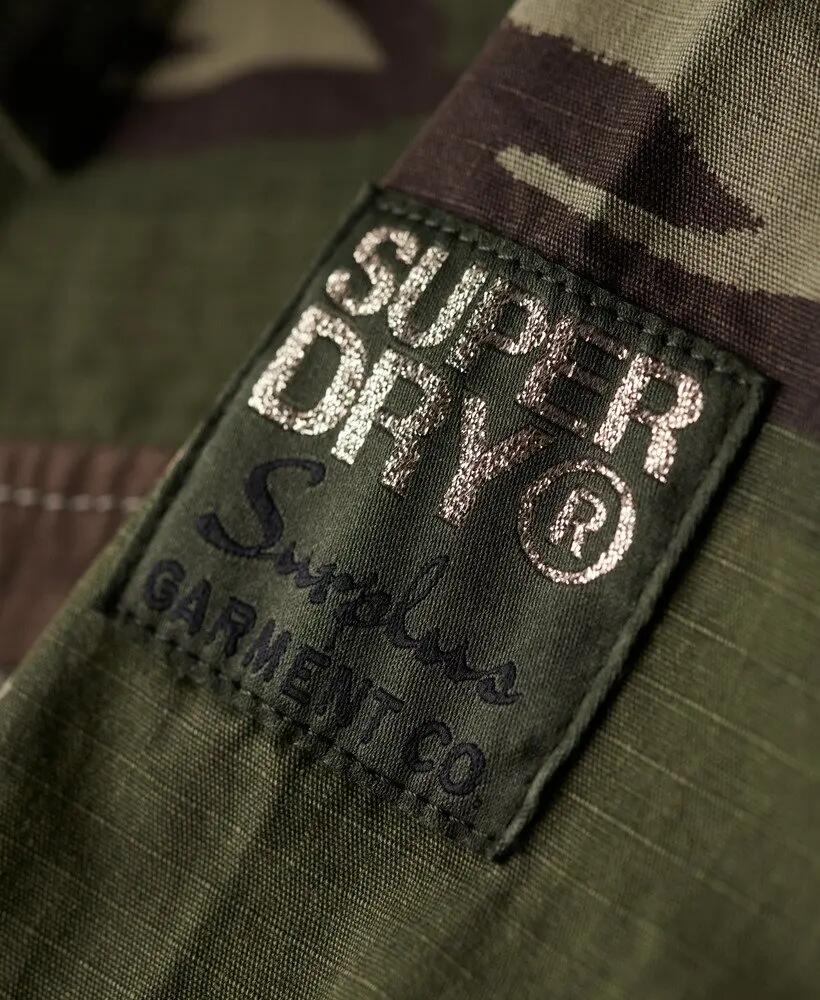 superdry Chemise militaire Overshirt en coton Outline Camo 6/6