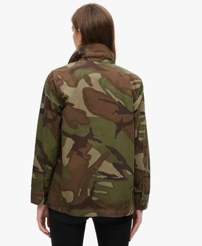 superdry Chemise militaire Overshirt en coton Outline Camo 4/6