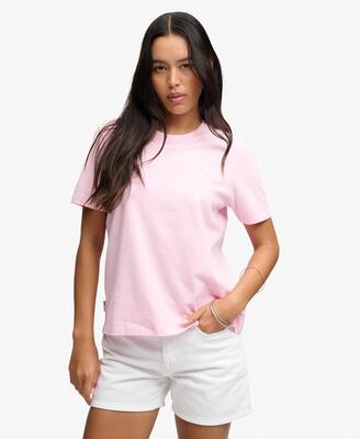 Superdry essential logo geborduurd t‑shirt van biologisch katoen