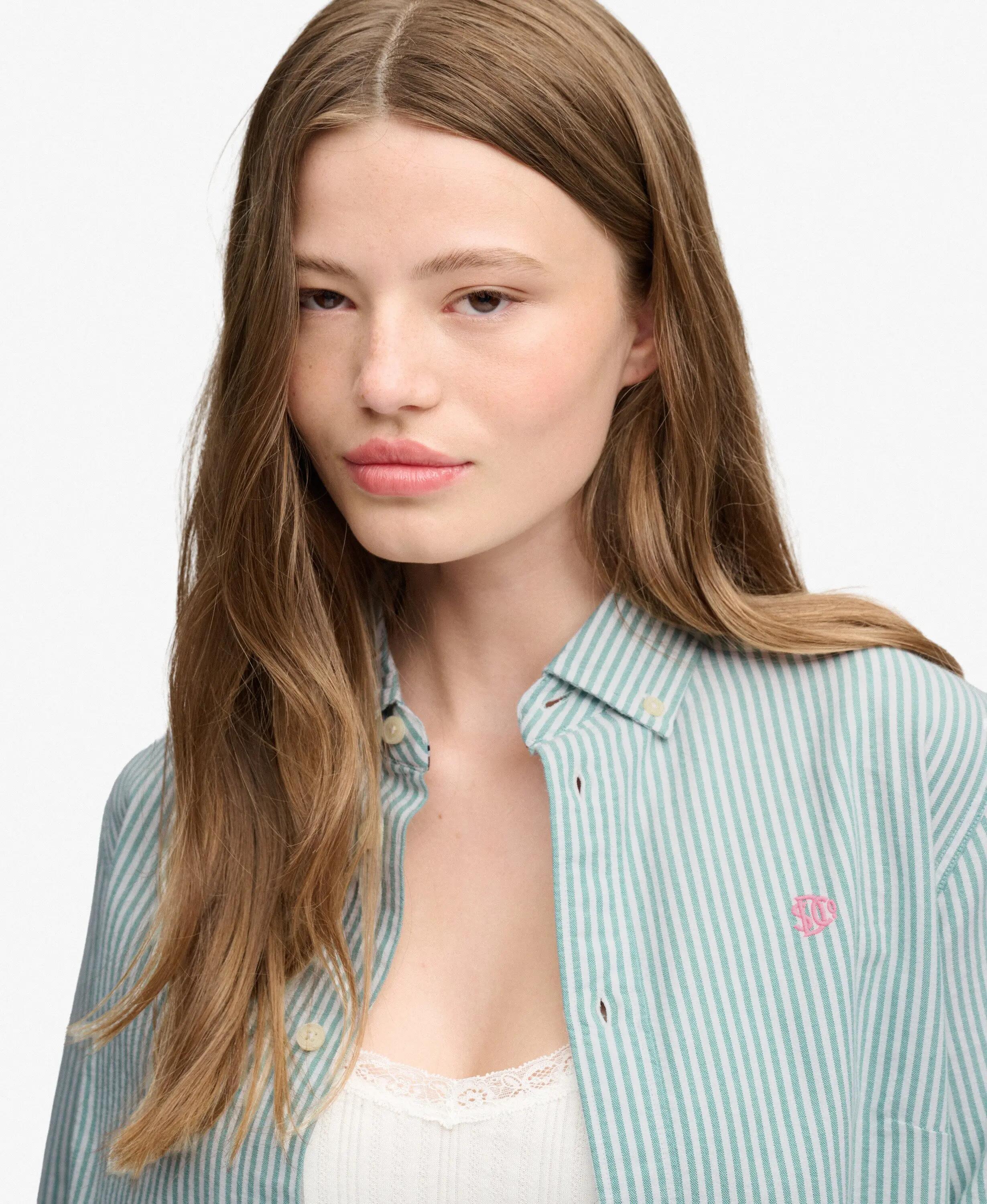 superdry Slim Oxford Hemd mit Knopfleiste Langarm 4/5