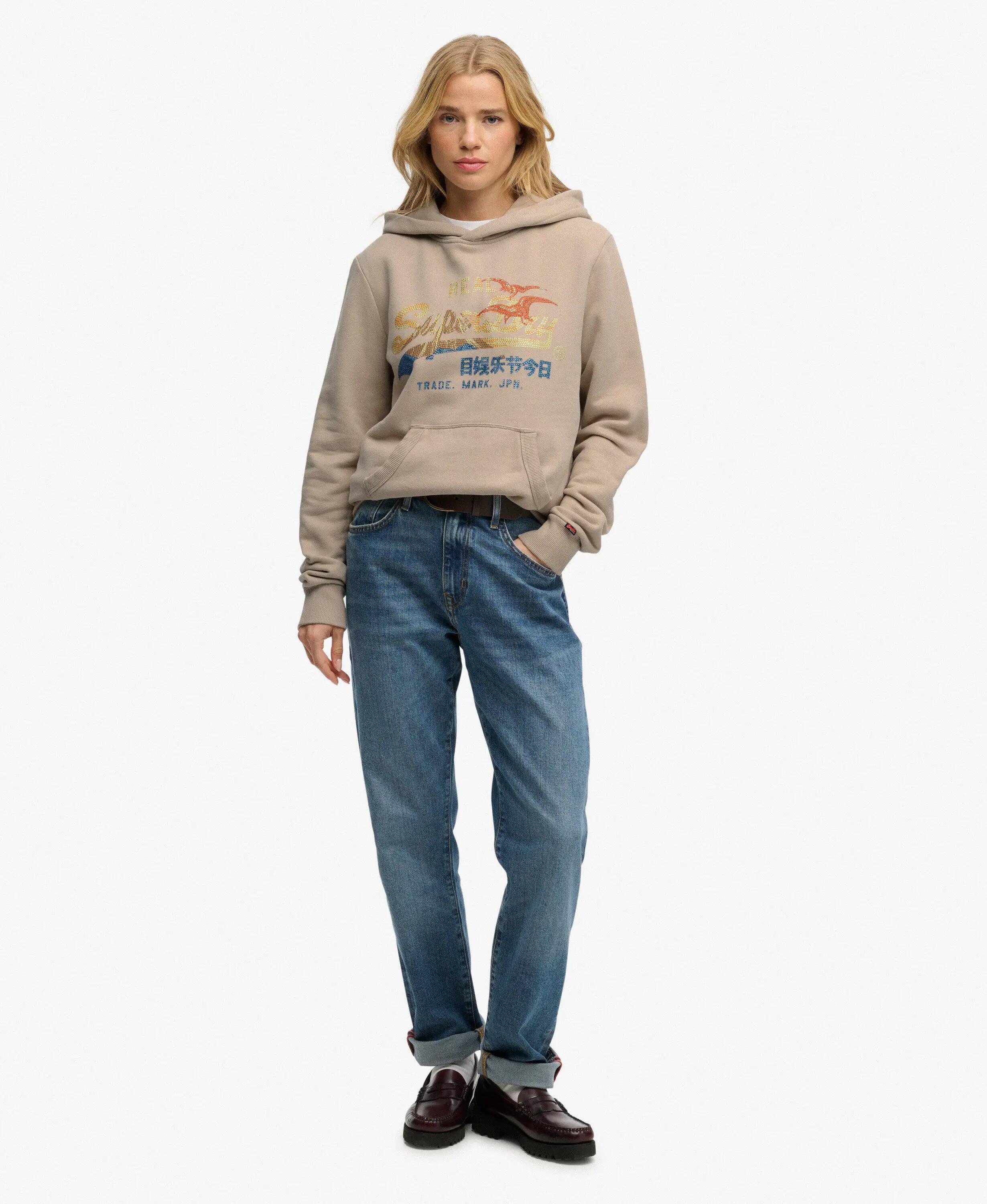 superdry Felpa con cappuccio Tokyo Vintage Logo Relaxed in cotone bio – 3/5