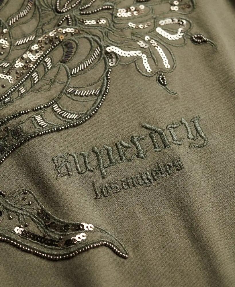 superdry T-shirt oversize com adornos tattoo 6/7