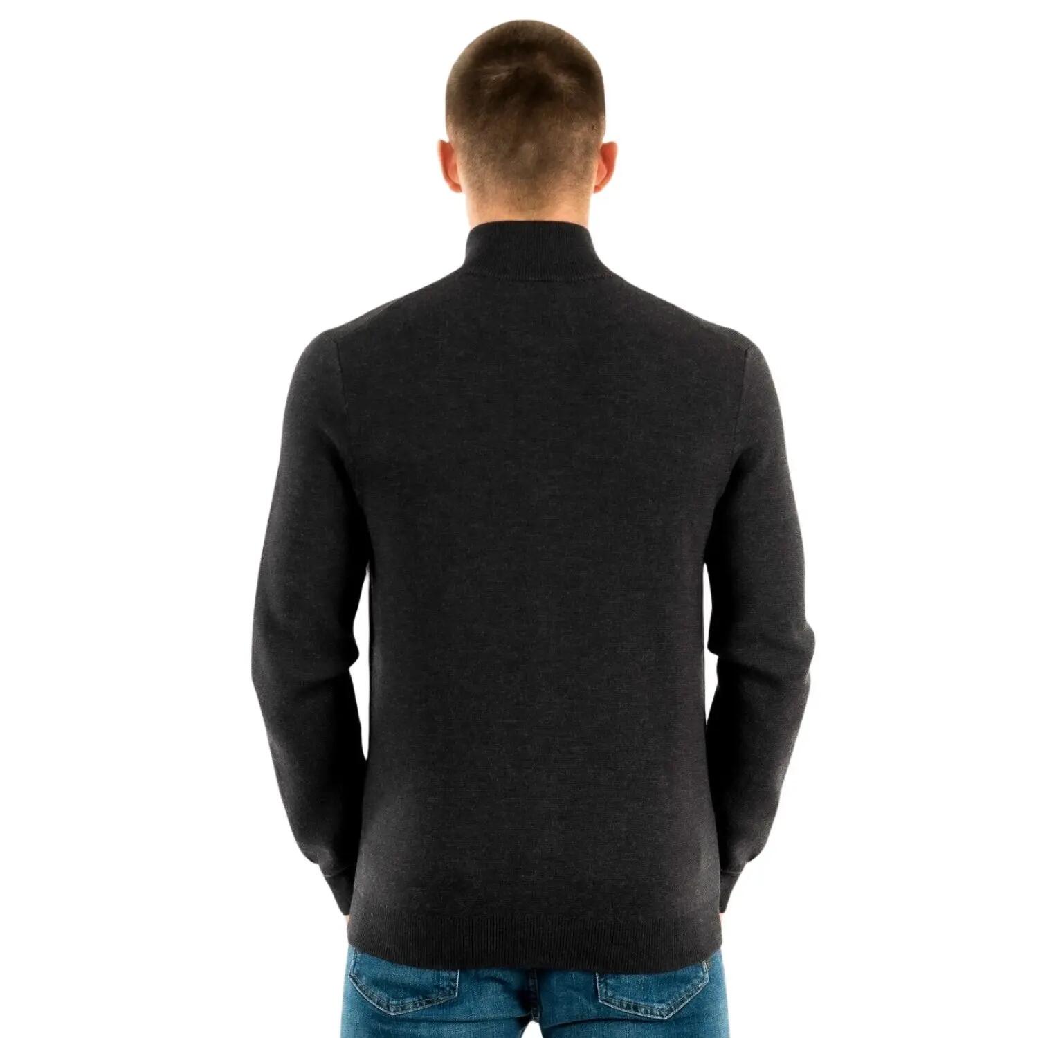 Sweter męski Lacoste AH1955 wełniany grafitowy 2/5