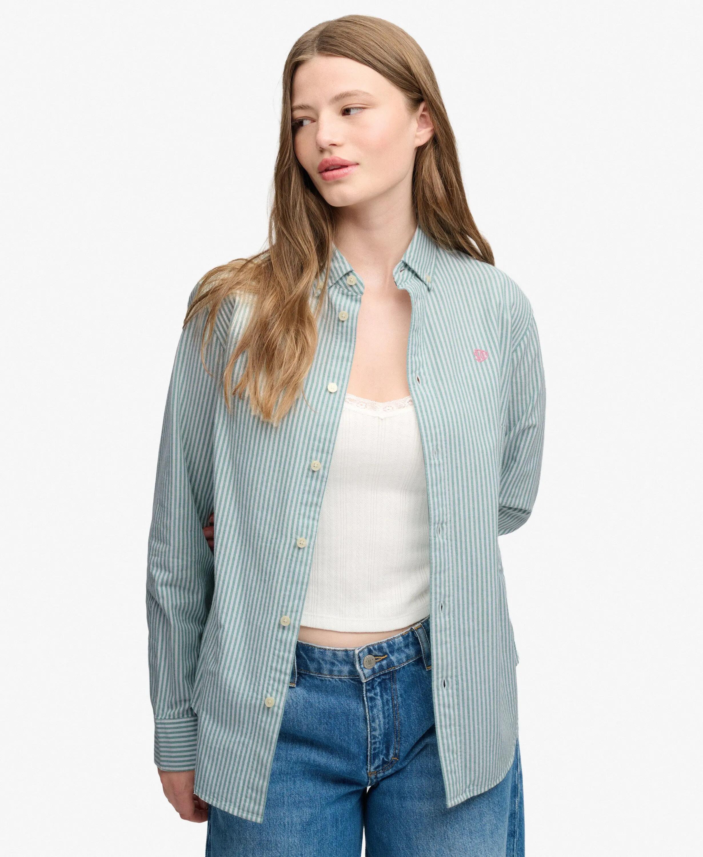 superdry Slim Oxford Hemd mit Knopfleiste Langarm 2/5