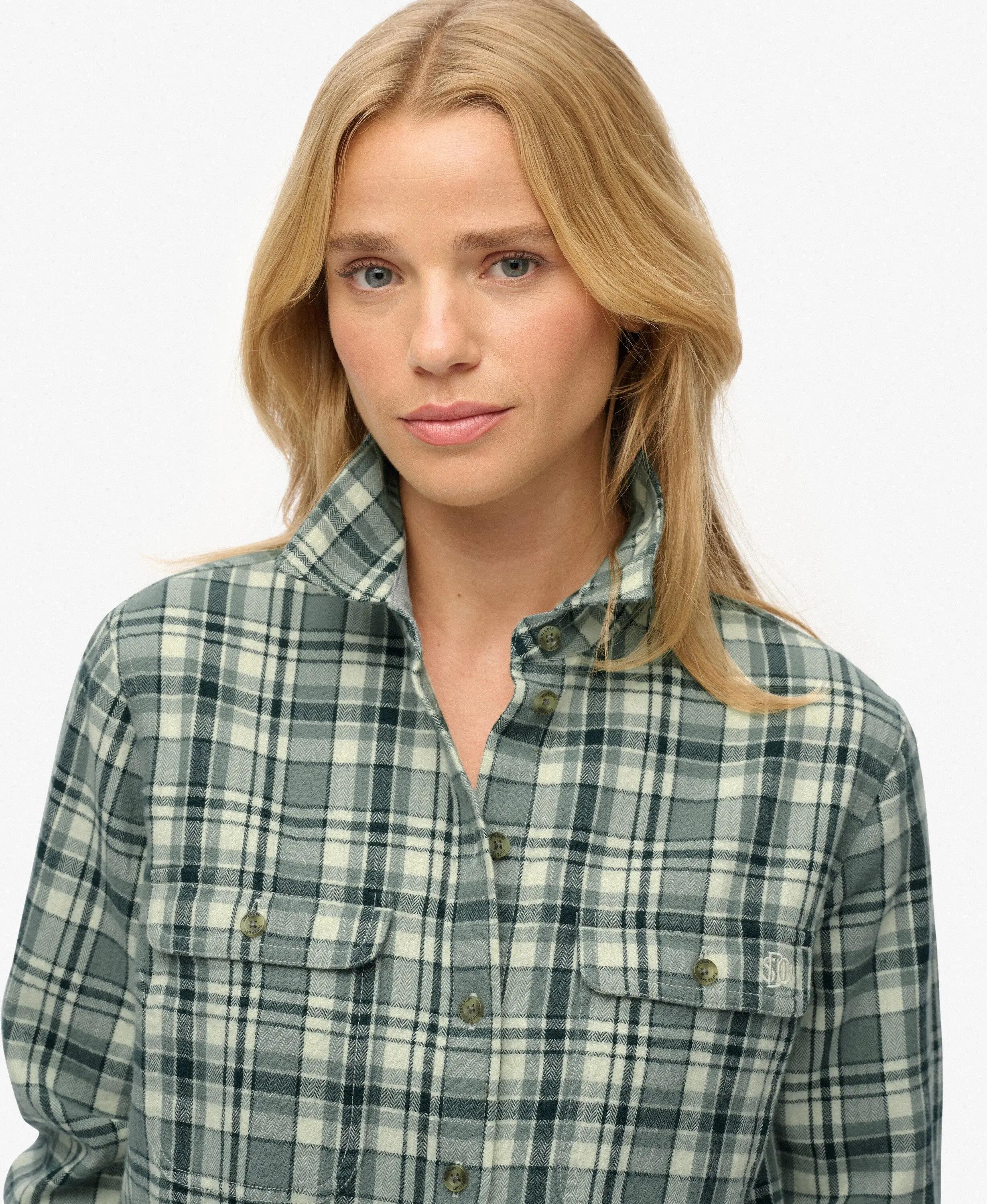 superdry Chemise Lumberjack à Carreaux en Flanelle - 100% Coton Bio 4/7