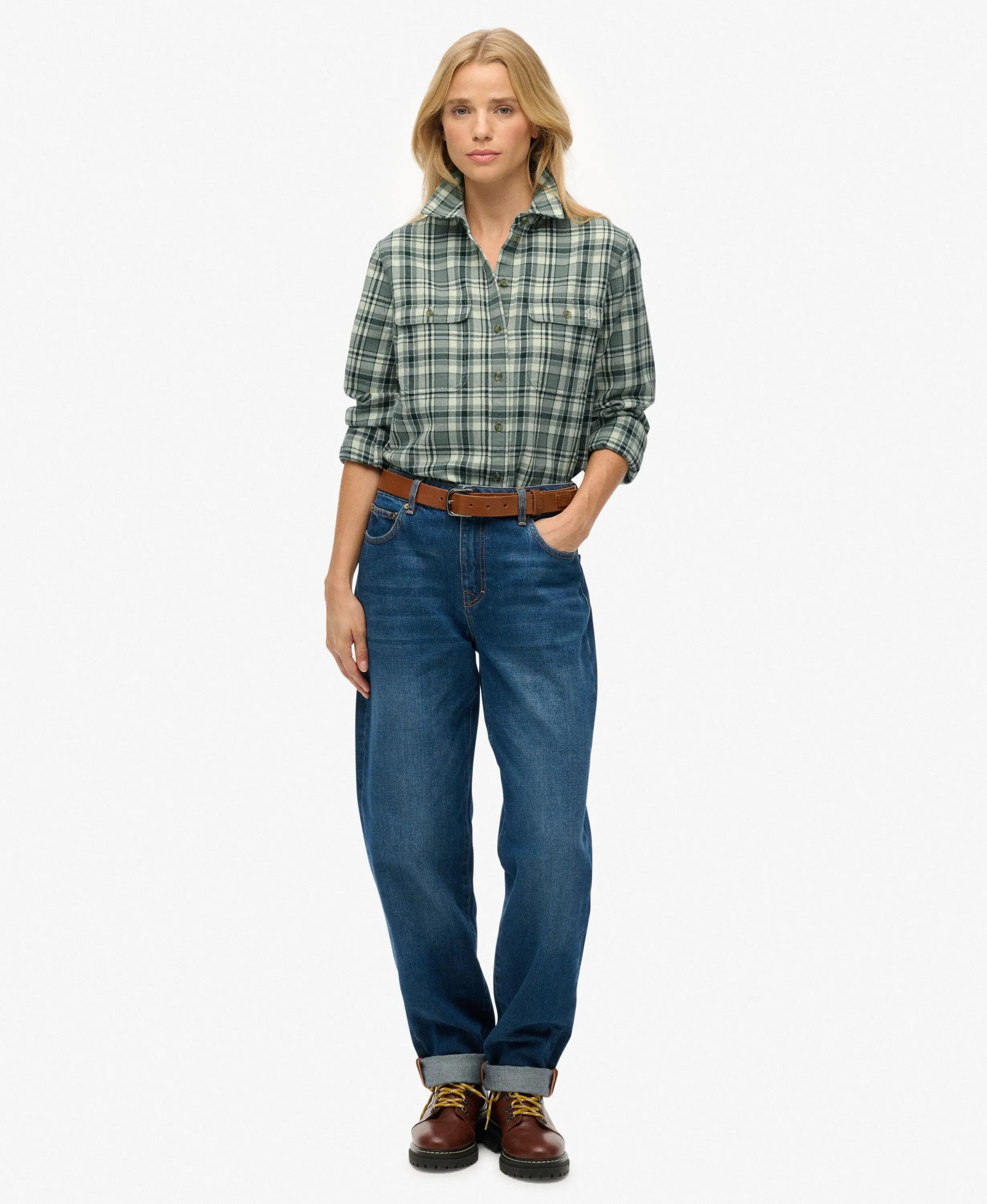 superdry Chemise Lumberjack à Carreaux en Flanelle - 100% Coton Bio 3/7