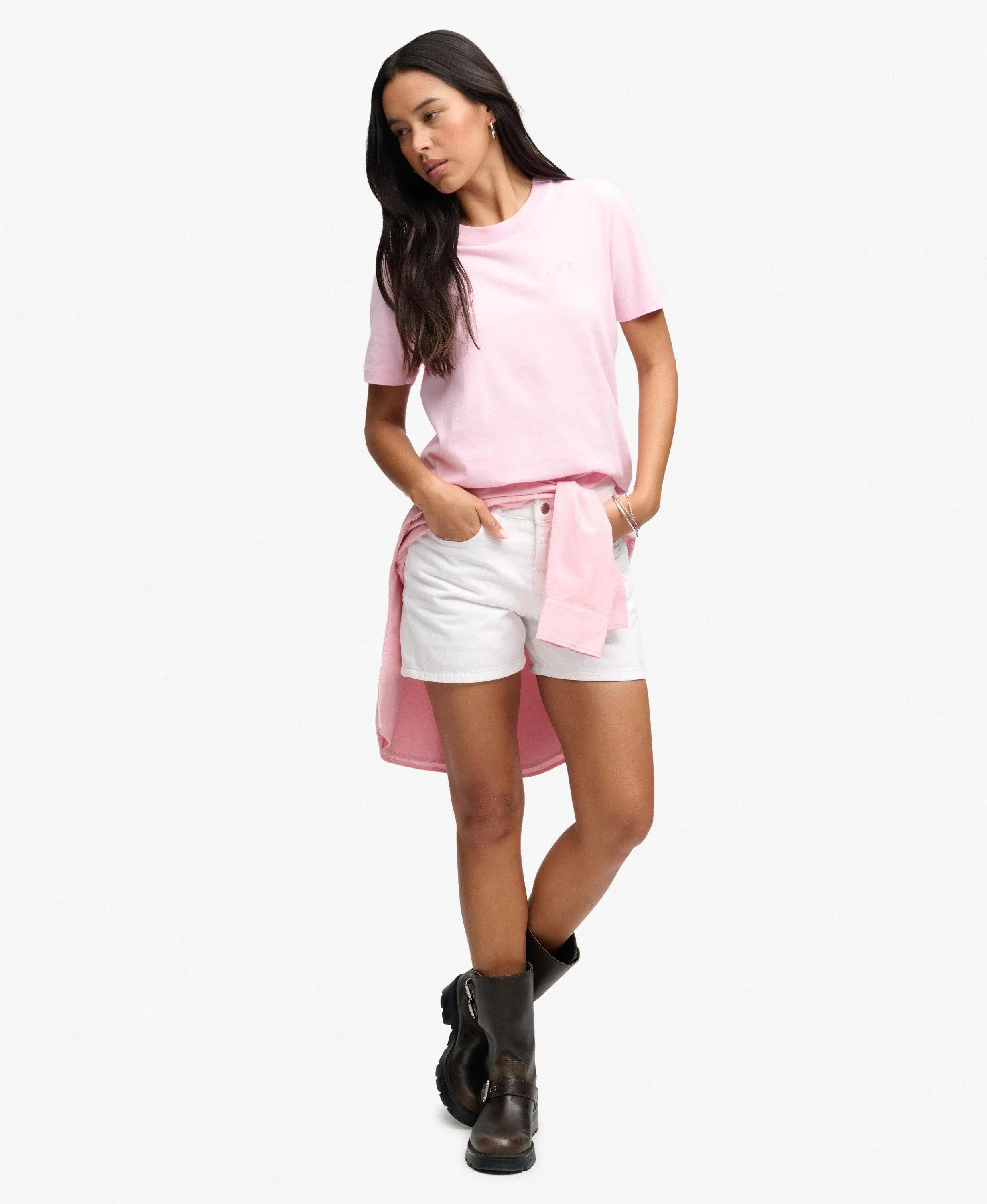 superdry T-shirt Essential Logo ricamato in cotone biologico 3/6