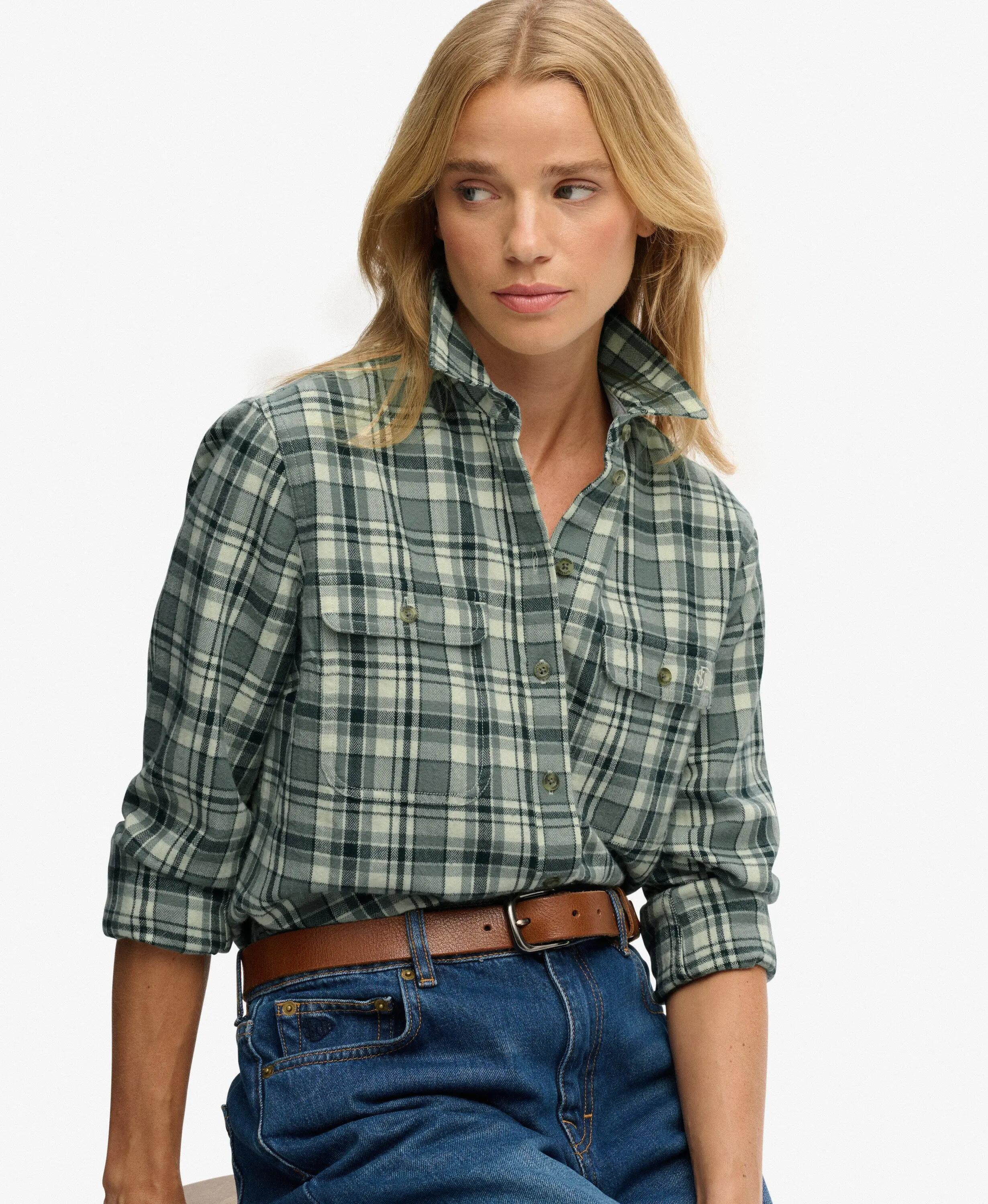 superdry Chemise Lumberjack à Carreaux en Flanelle - 100% Coton Bio 2/7