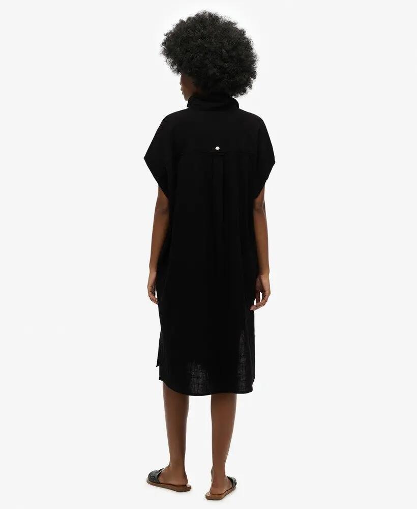 superdry Vestido camisa midi oversized 3/6
