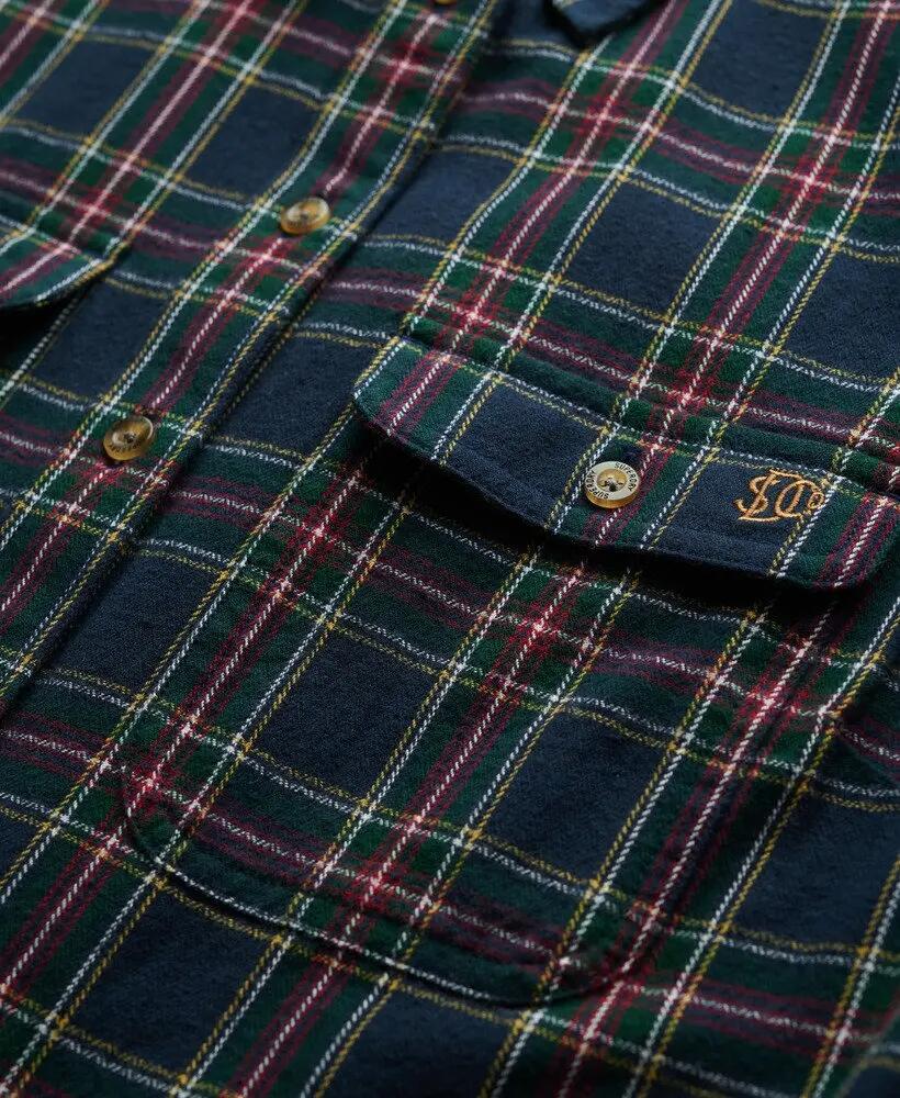 superdry Camicia Lumberjack in flanella a quadri Navy/Yellow 6/6