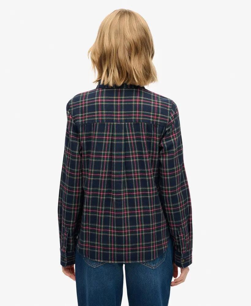 superdry Camicia Lumberjack in flanella a quadri Navy/Yellow 5/6
