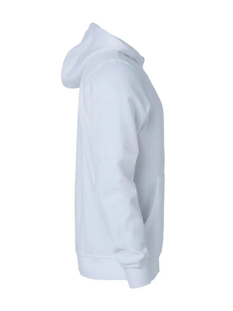 clique Basic Hoody Junior bianco in tessuto anti-pilling 4/4