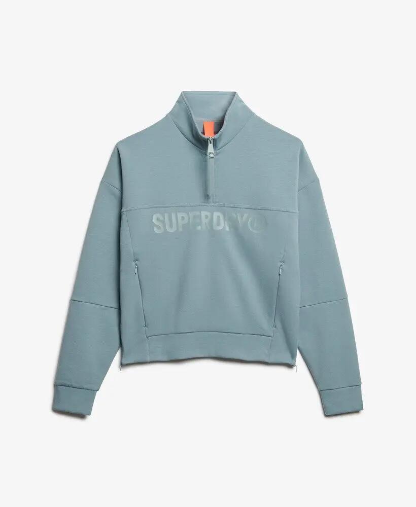superdry Sweat Active Tech Logo Relaxed Half Zip Corte Solto 6/6