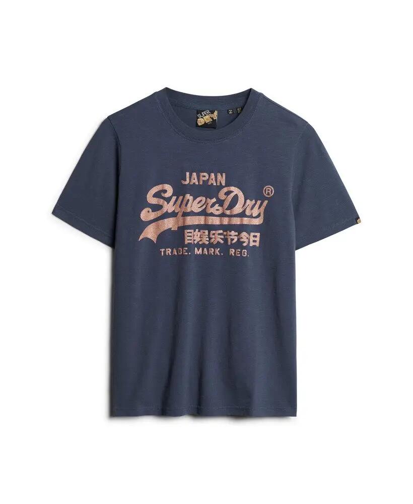 superdry T-Shirt Metallic Vl Relaxed da donna in cotone 7/7