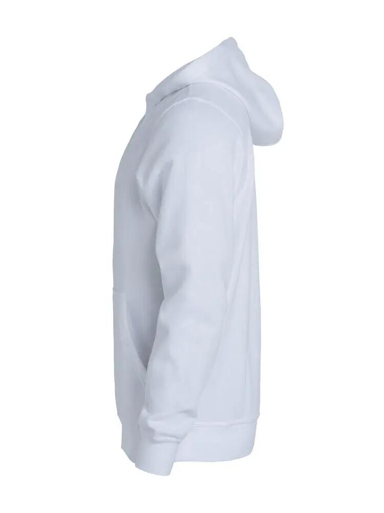 clique Basic Hoody Junior bianco in tessuto anti-pilling 3/4