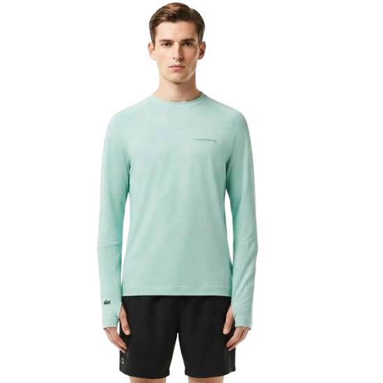 T-shirt Longsleeve Homme Lacoste TH6703 Vert, Coupe Slim Fit