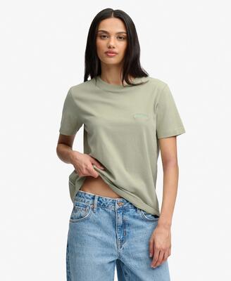 Superdry essential logo geborduurd t‑shirt van biologisch katoen