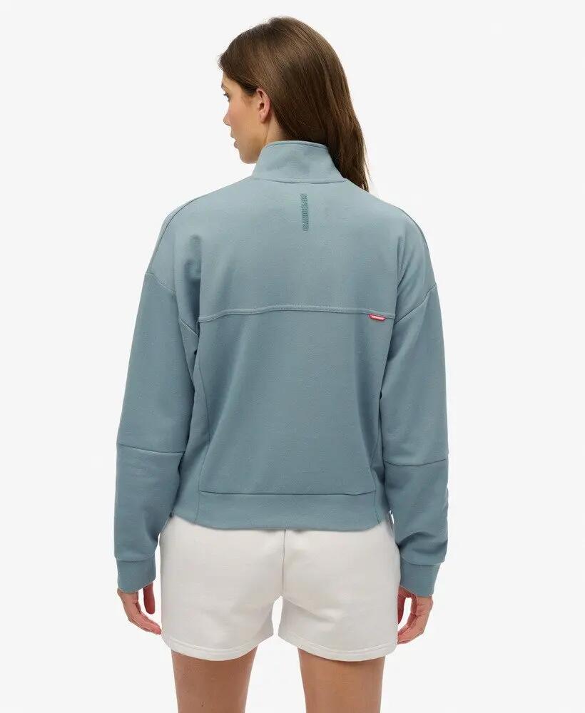 superdry Sweat Active Tech Logo Relaxed Half Zip Corte Solto 4/6