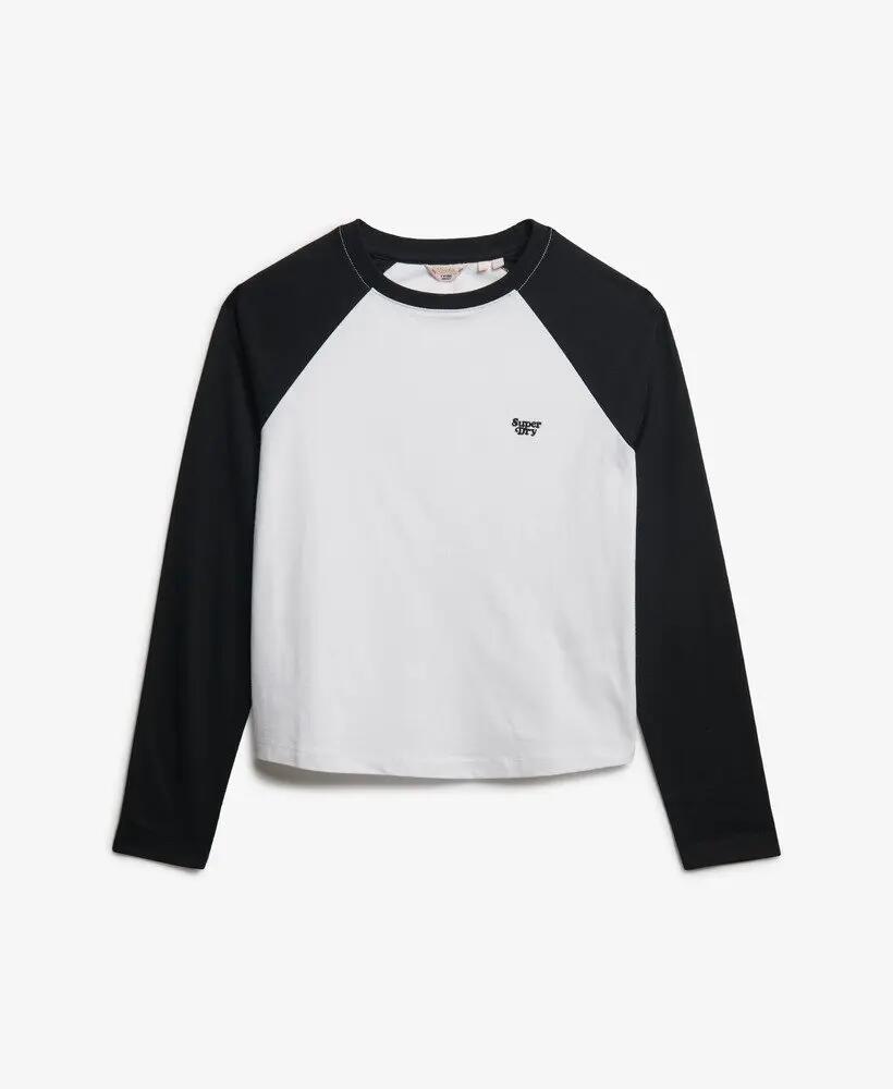 superdry Top béisbol manga larga logo bordado slim 6/6
