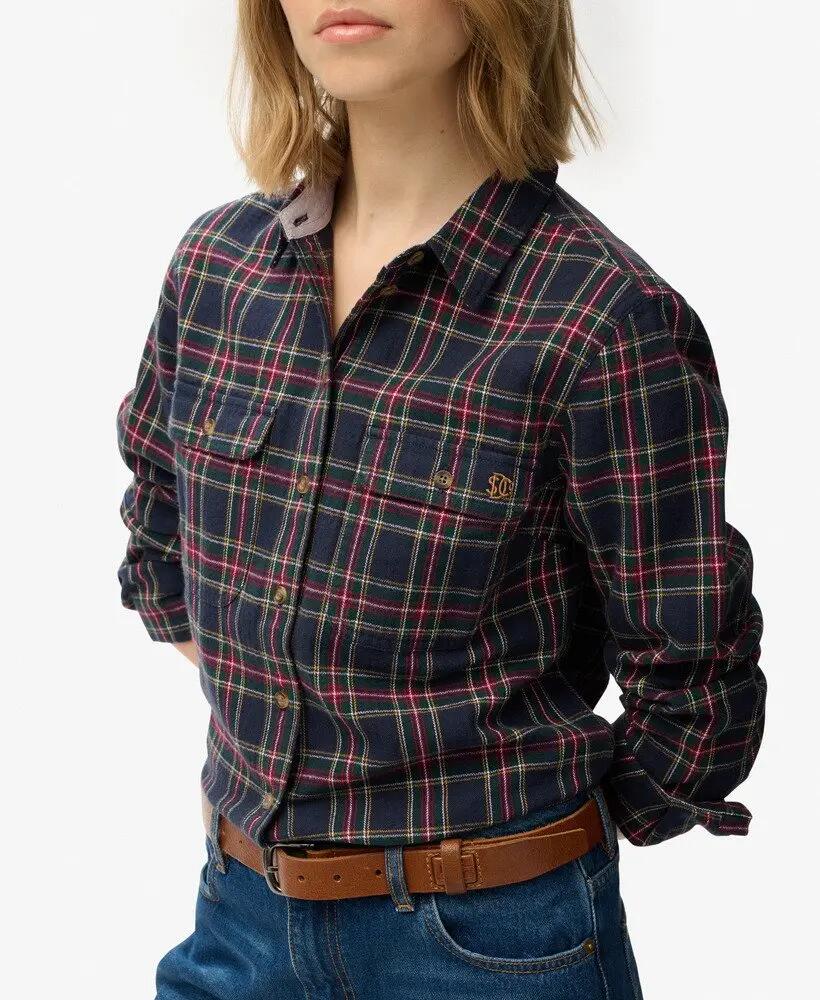 superdry Camicia Lumberjack in flanella a quadri Navy/Yellow 2/6