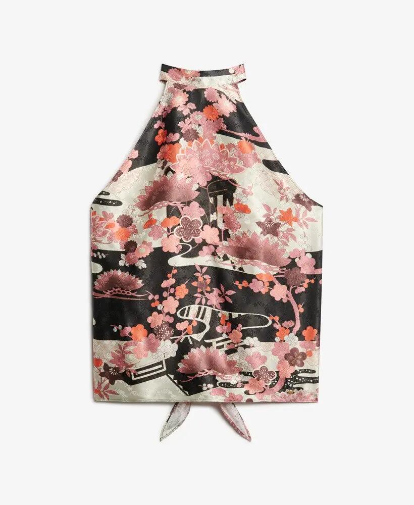 superdry Jacquard Halter Top em viscose LENZING™ ECOVERO™ 6/6