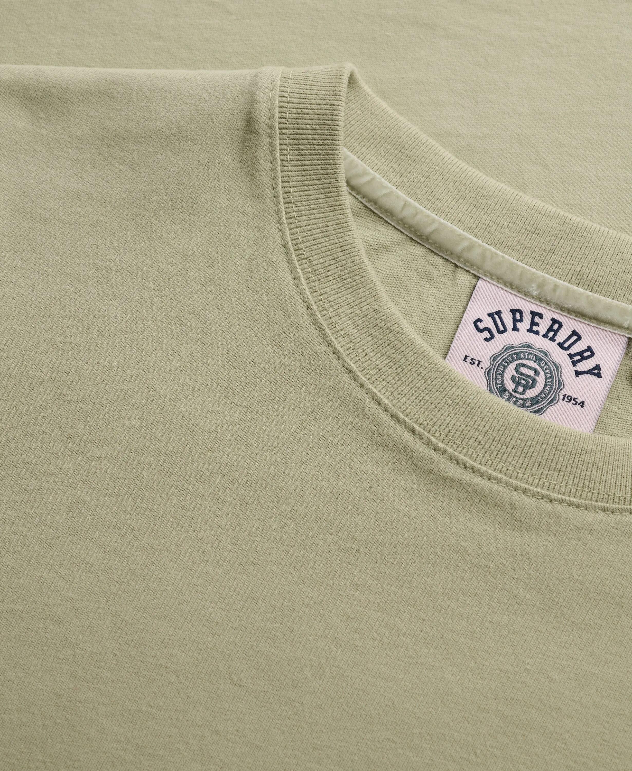 superdry T-shirt Essential Logo bordado em algodão orgânico 6/7