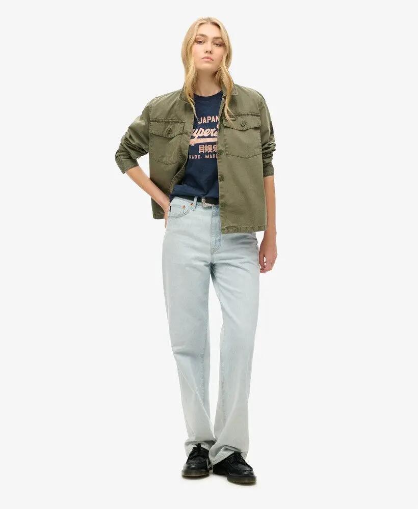 superdry T-Shirt Metallic Vl Relaxed da donna in cotone 2/7