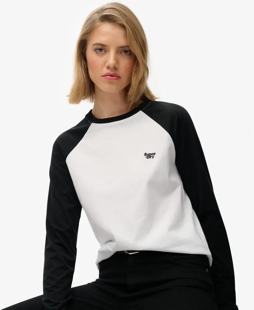 superdry Top béisbol manga larga logo bordado slim 2/6