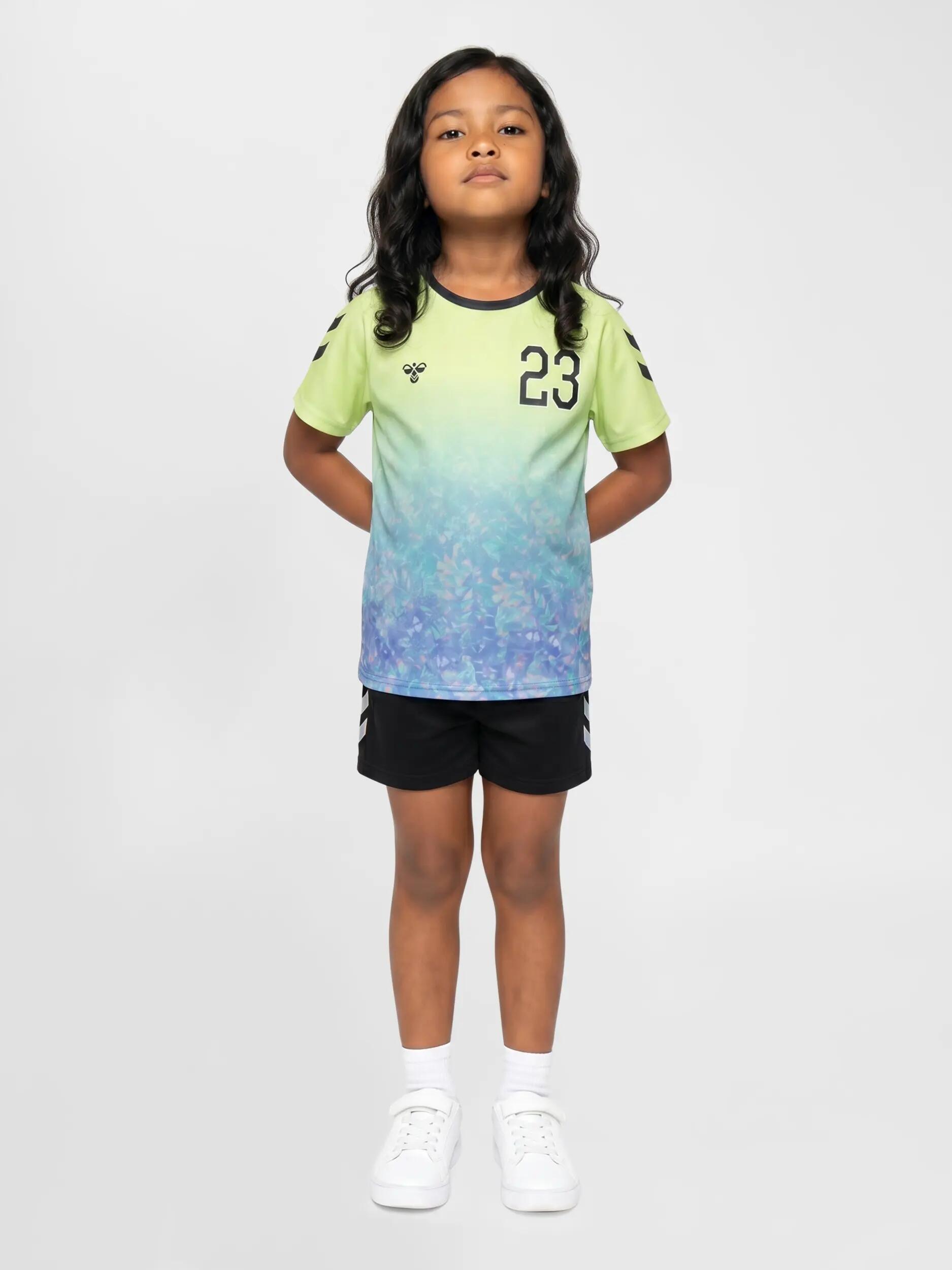 hummel hmlSHIMMER T-shirt maniche corte in poliestere con effetto shimmer 4/5
