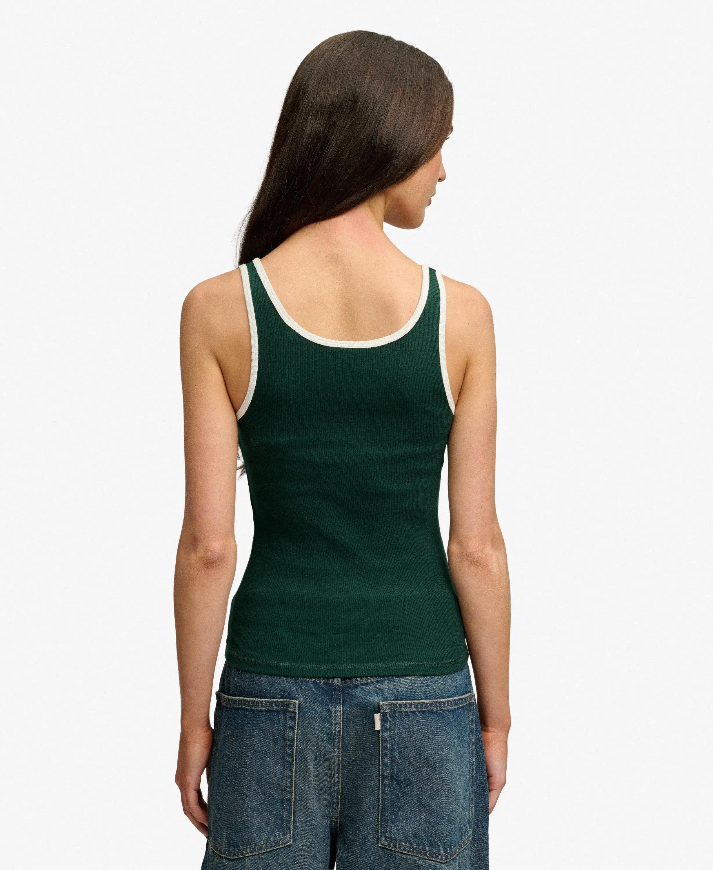 superdry Essential Logo Scoop Vest Slim Fit van Biologisch Katoen 5/7