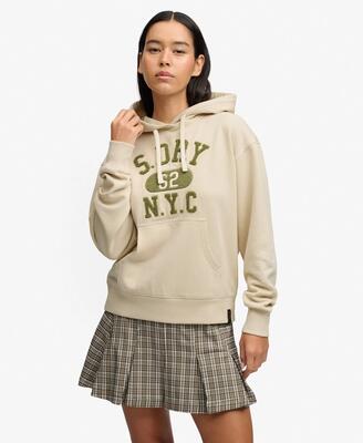 Superdry vintage prep chenille hoodie – capuchontrui met chenille-logo