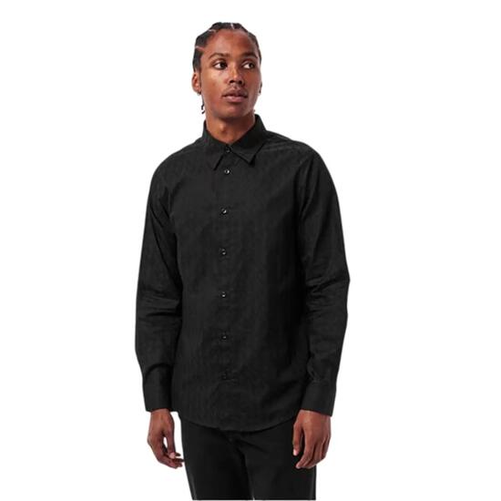 Camicia Struttura Collare A Punta Uomo Armani Exchange Bianco Spento