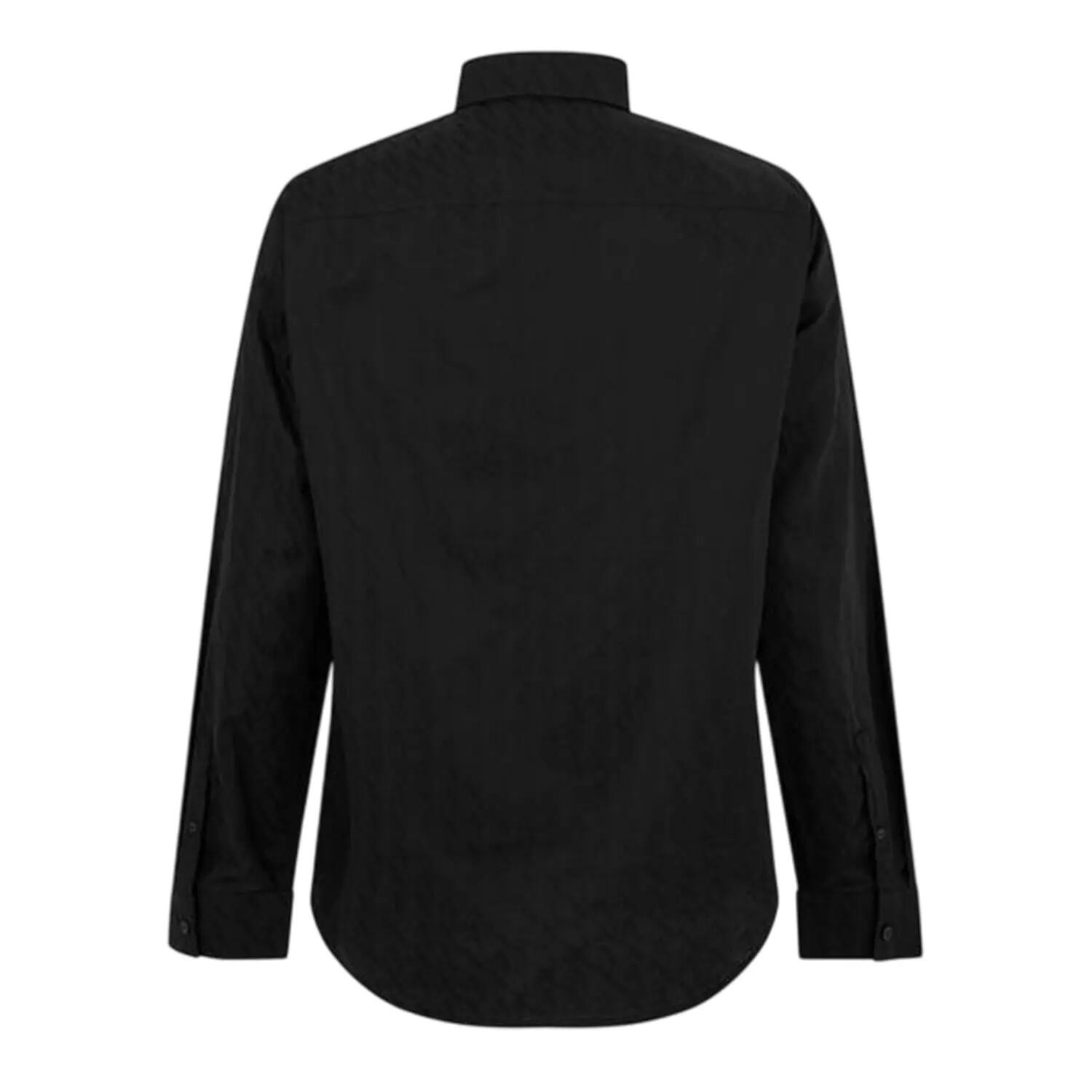 Chemise Motif/style Texturé Homme (Noir) 3/3