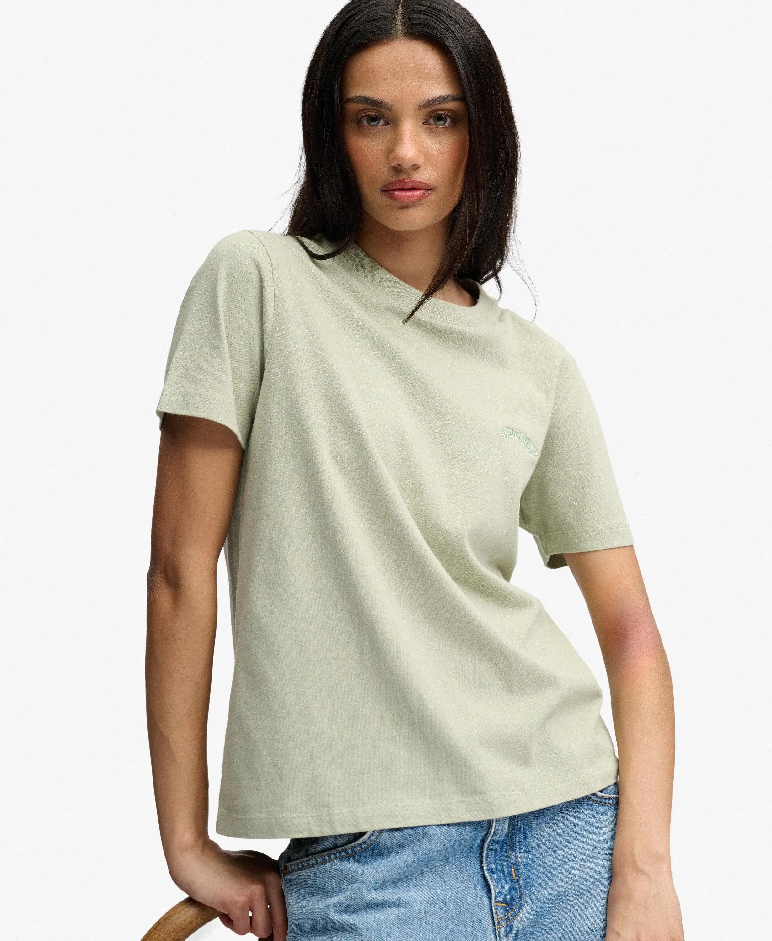 superdry T-shirt Essential Logo bordado em algodão orgânico 2/7