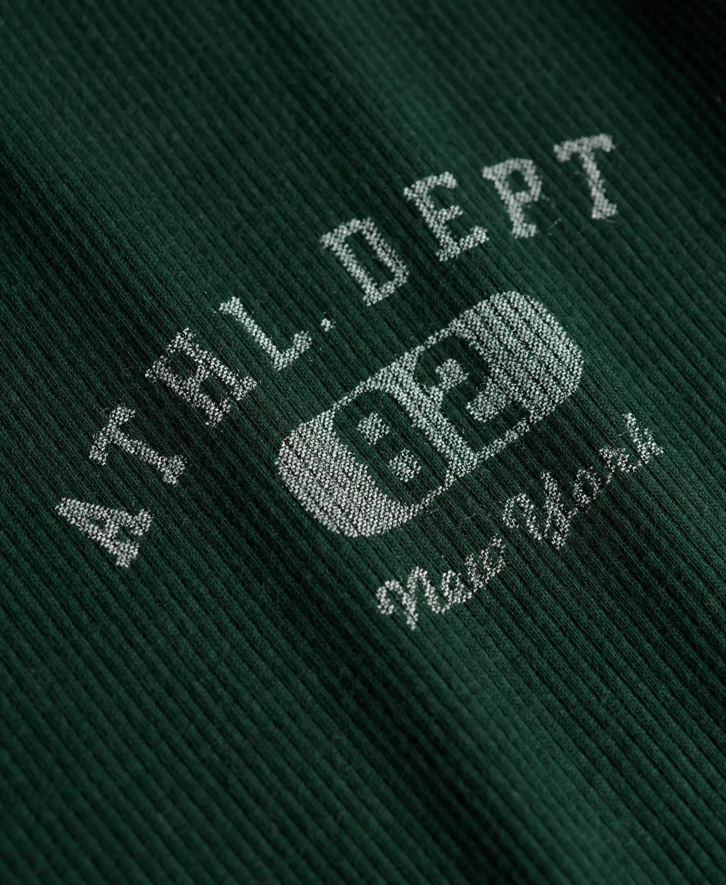 superdry Top manica lunga slim con bottoni in cotone riciclato – ENAMEL GREEN 6/7