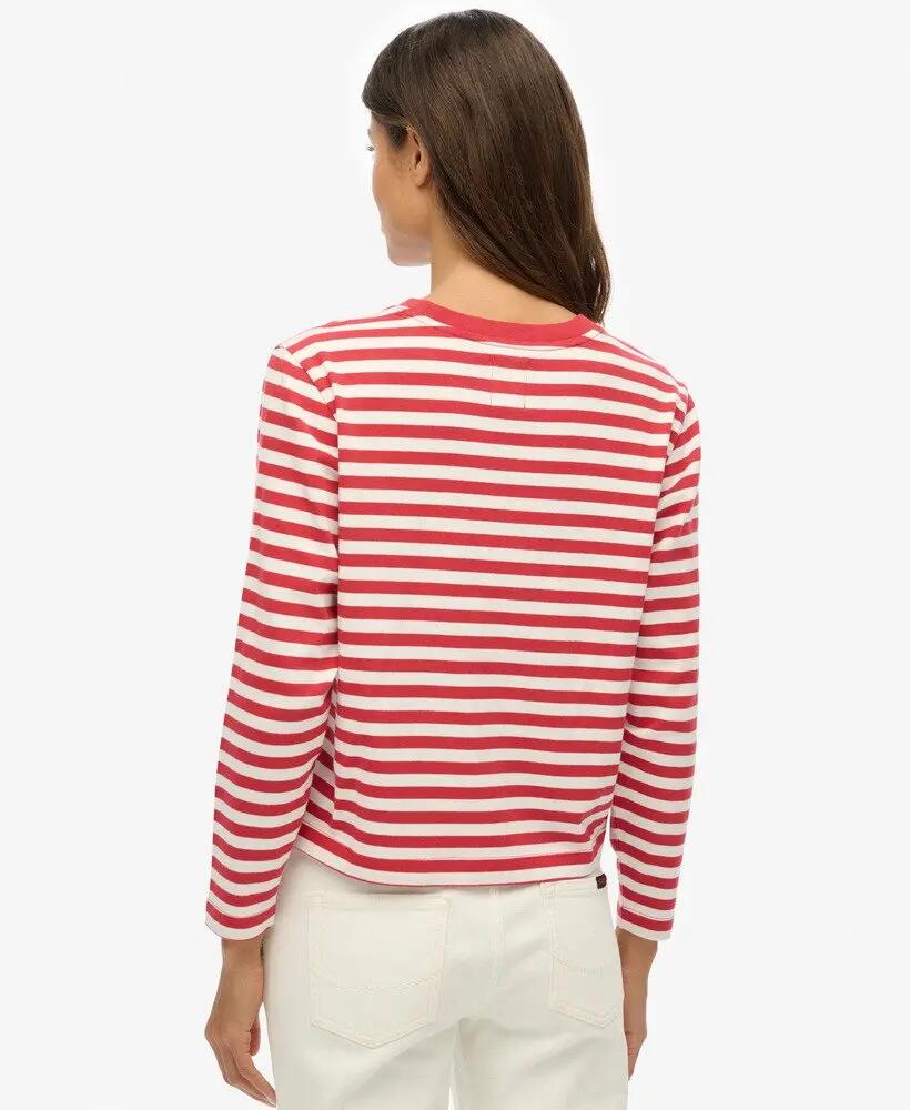 superdry Country Club Top riscas manga longa – corte boxy 5/6