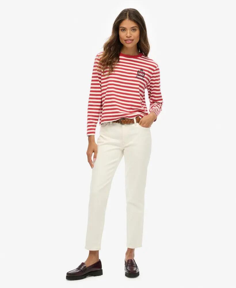 superdry Country Club Top riscas manga longa – corte boxy 3/6