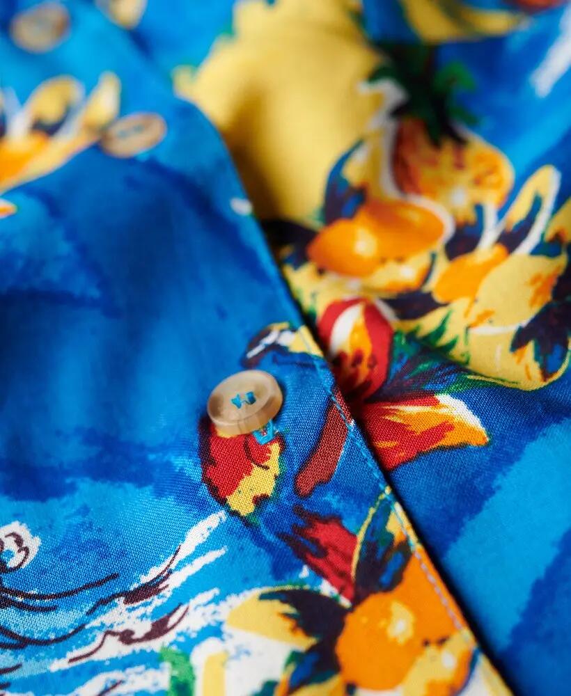 superdry Camisa Beach Resort de viscosa con estampado Blue Dolphin Ocean 5/6