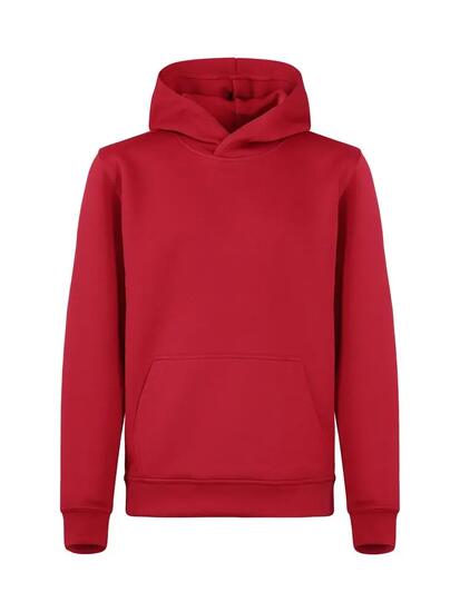 clique Miami Hoody Junior - Felpa con cappuccio rossa in cotone e poliestere