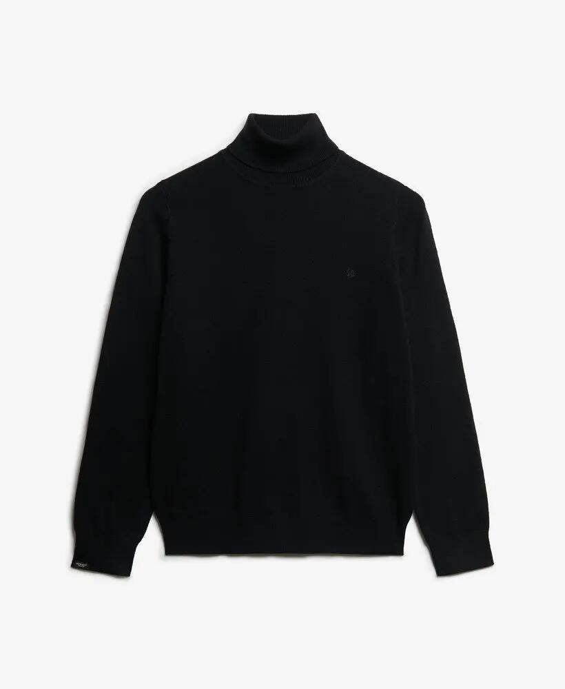 superdry Pull col roulé Classic Turtle Neck slim fit – Black 6/6