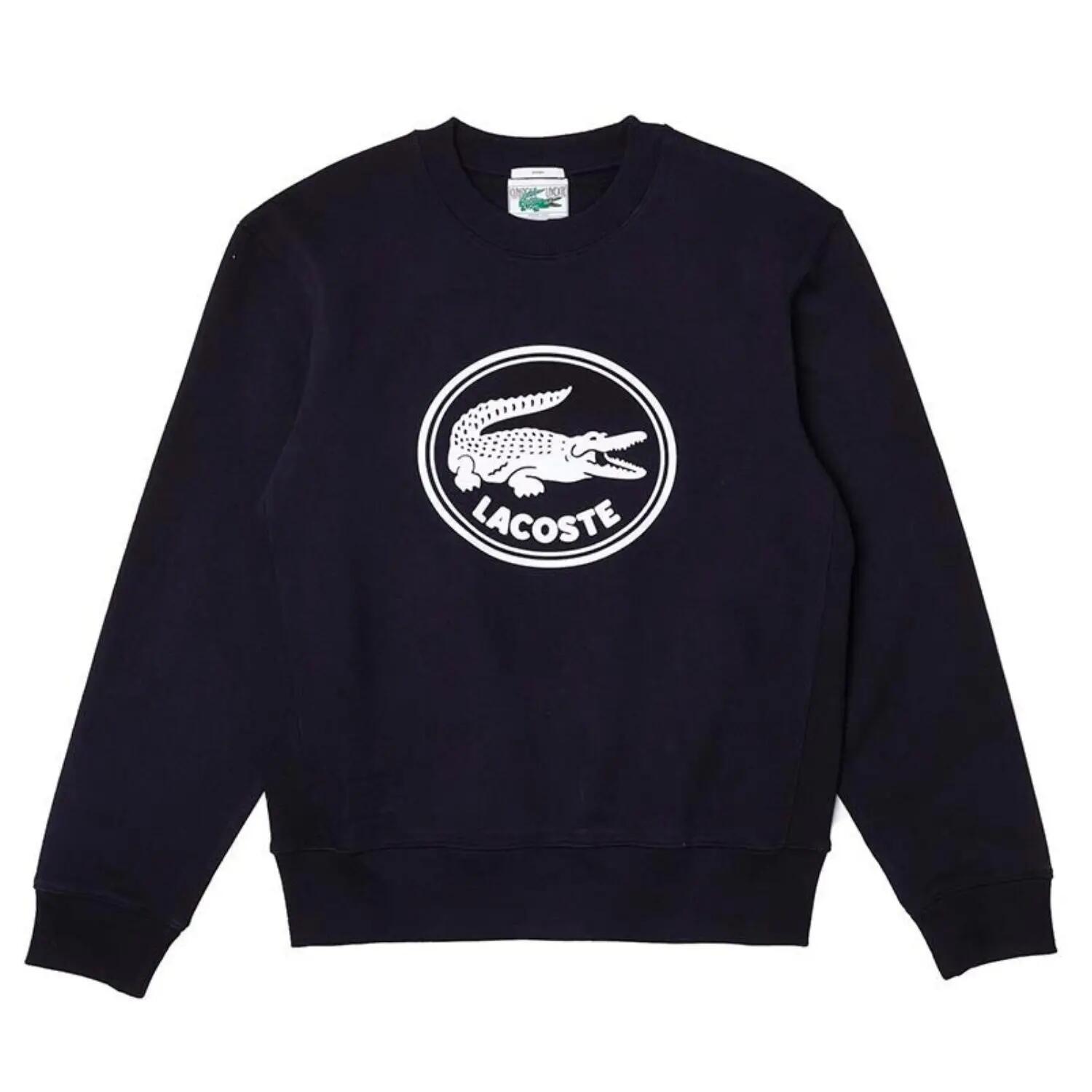 Sweatshirt Unisexe Classique Bleu Marine Lacoste 7582 7/7