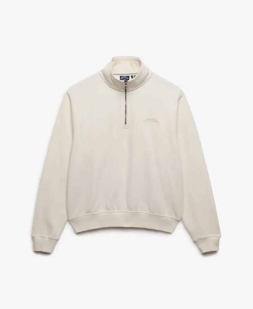 superdry Essential Logo Half Zip felpa con mezza zip 6/6